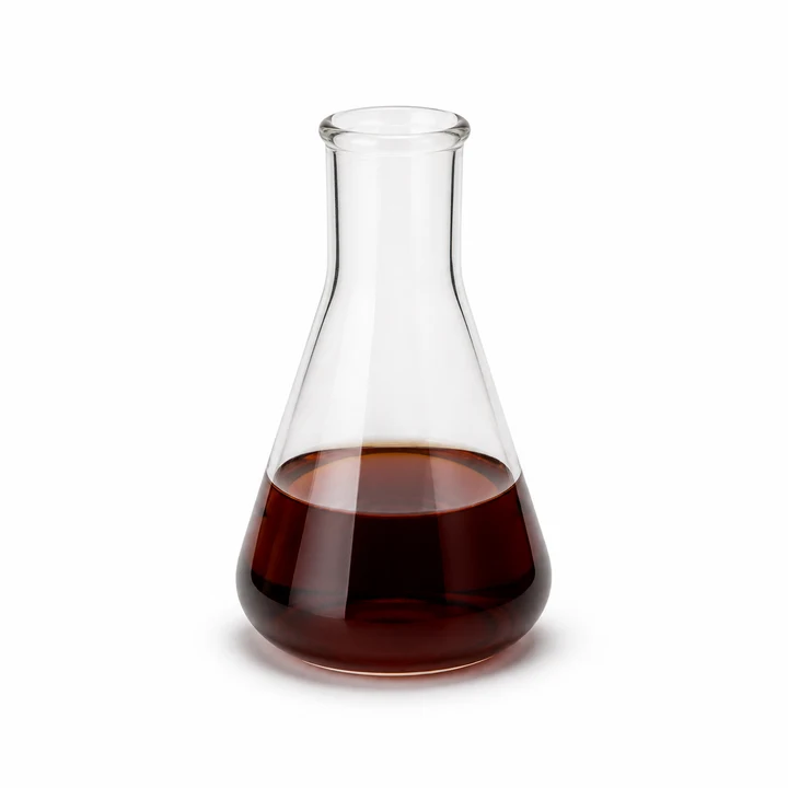 Illustrative laboratory flask with amber liquid for GABA-Targeted Isolate